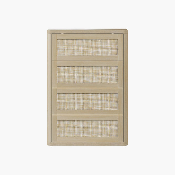 Zura Rattan 4-Drawer Dresser, Bedroom Storage