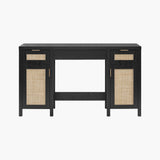 Savanna Makeup Vanity - 1 Piece - Black Oak