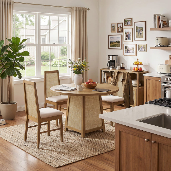 Savanna Dining Table and Chair Set for 2 to 6, Set of 6