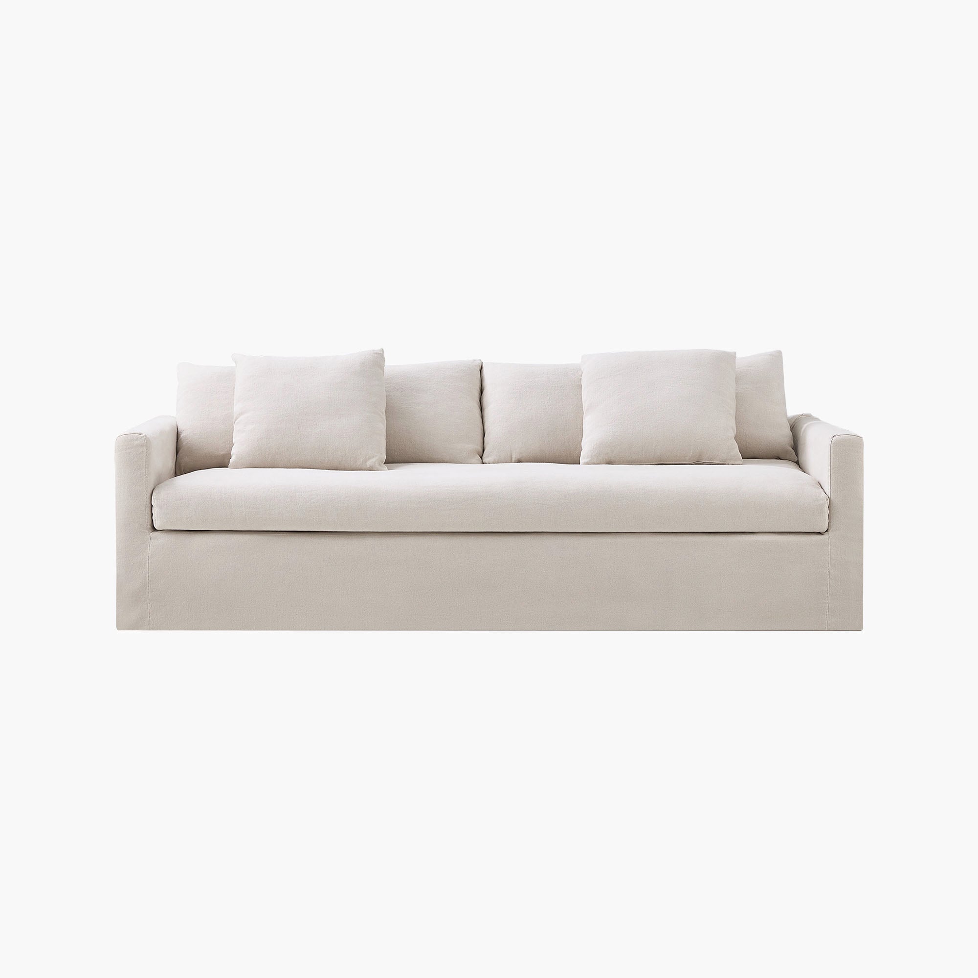 Eira Feather-Down Cushion Sofa, Deep Seat
