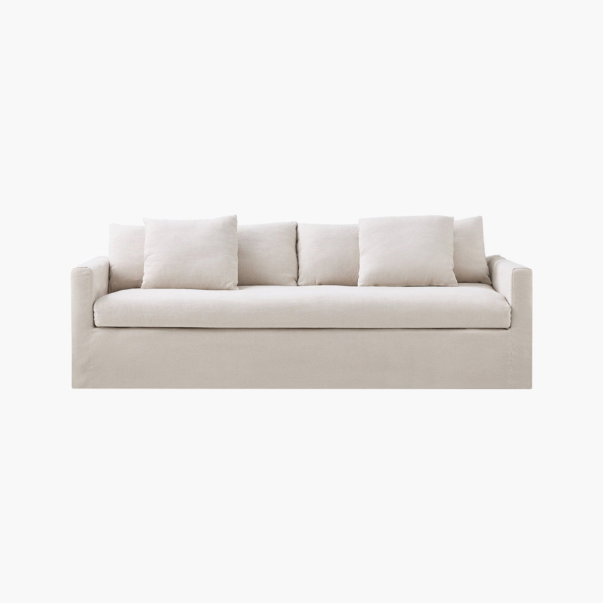 Eira Feather-Down Cushion Sofa, Deep Seat