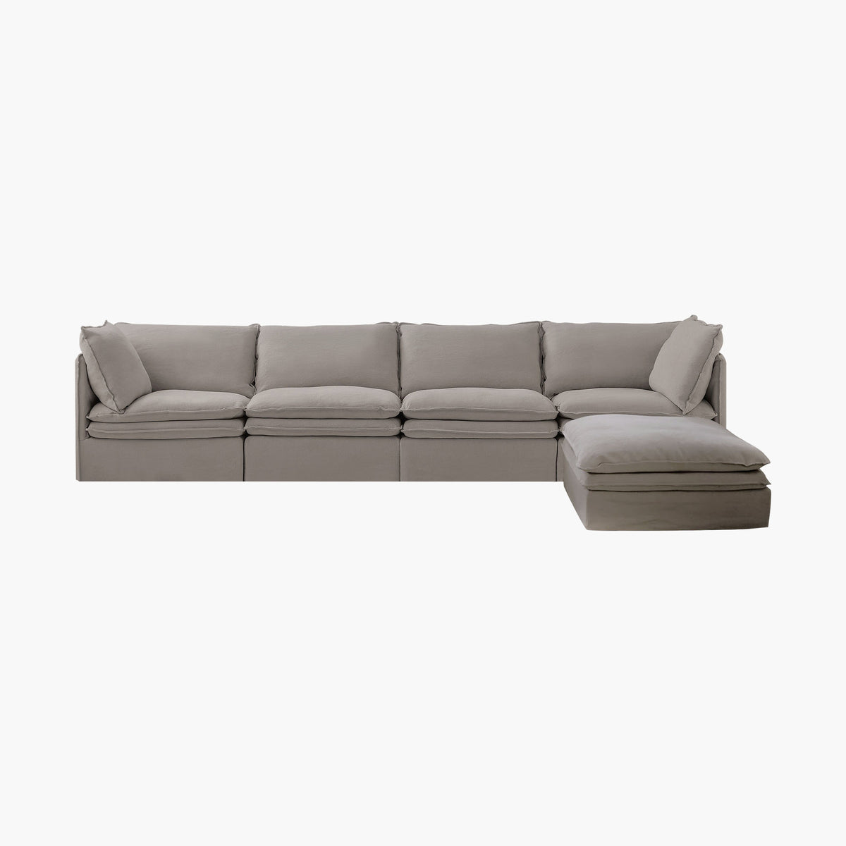 Eira Sectional L-Shape Sofa, Feather Down