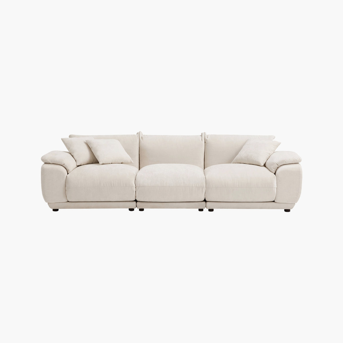 Noor Sectional 3 Seater Couch, Deep Seat