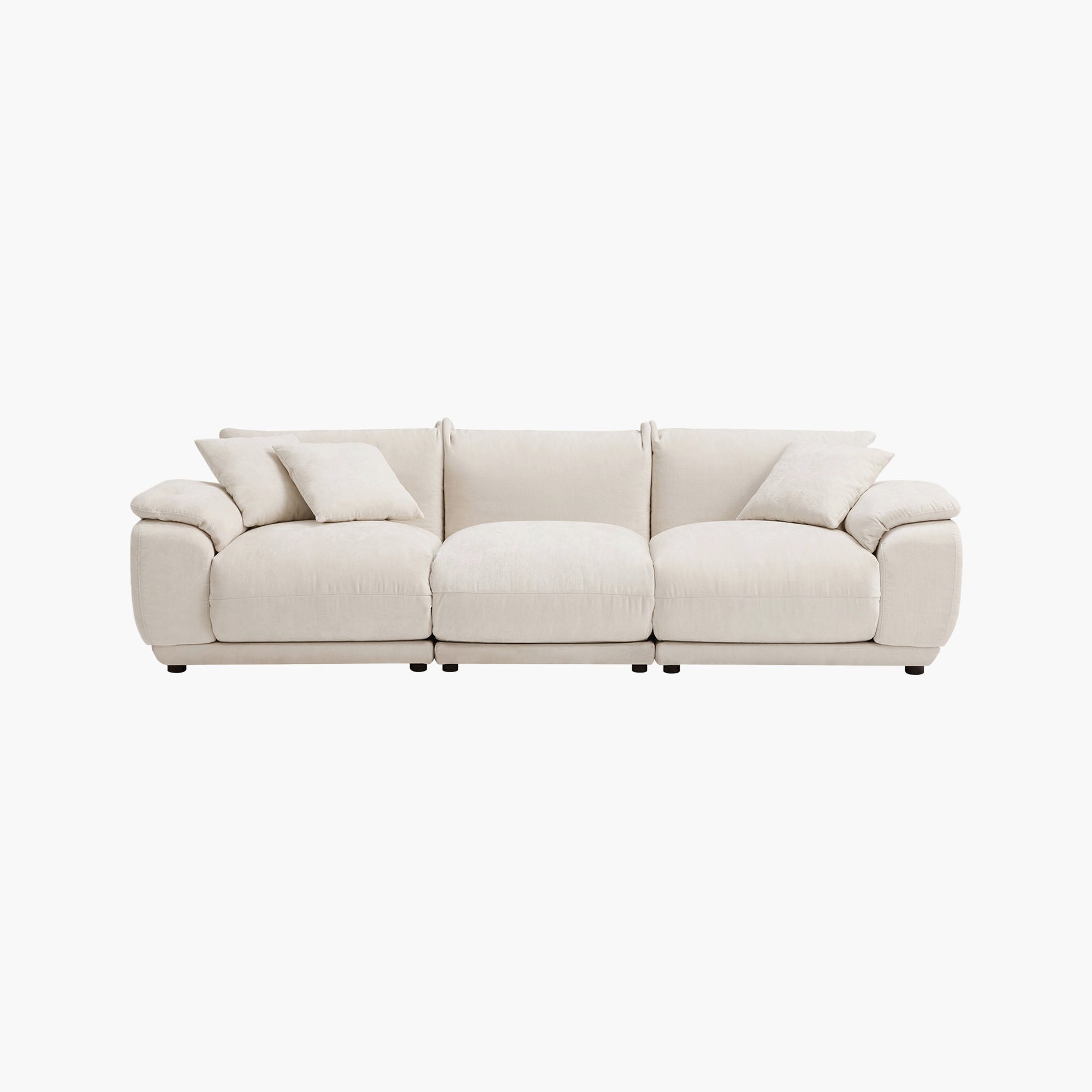 Noor Modular 3 Seater Sofa, Chenille Fabric