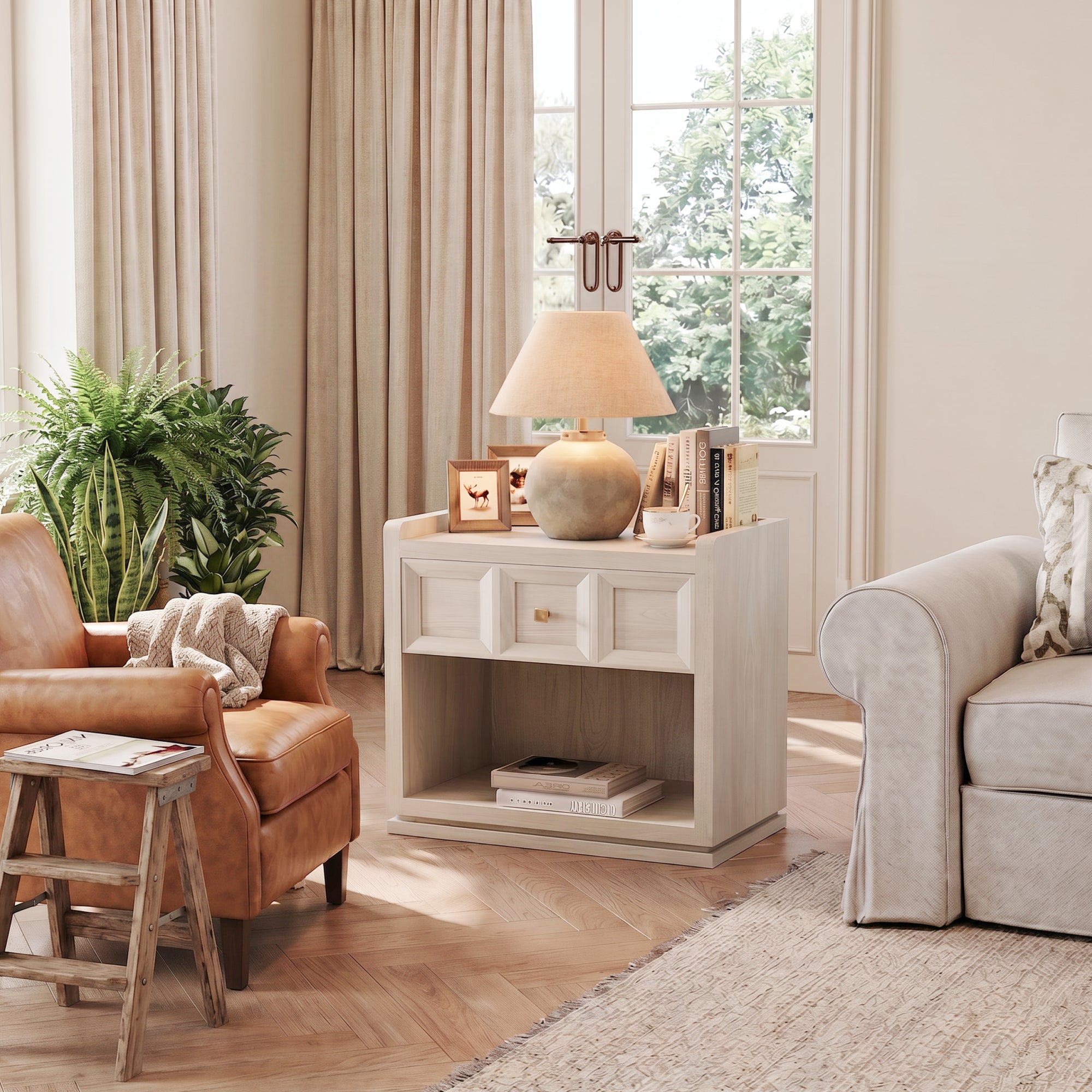 Helio End Table, 26Inch Wide