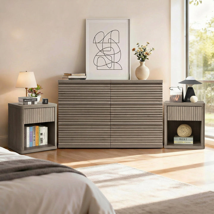 Stria Chest of 6 Drawers and Cas Bedroom Sets