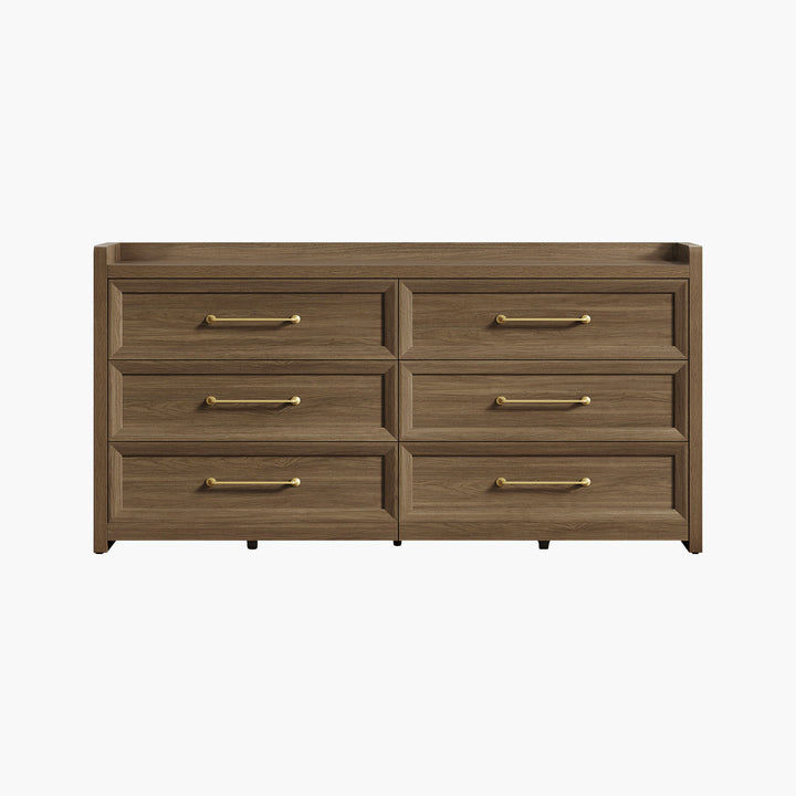 Helio Modern 6-Drawer Dresser for Bedroom, 56'' Wide
