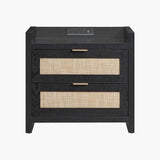 Savanna Black Nightstand with Drawer