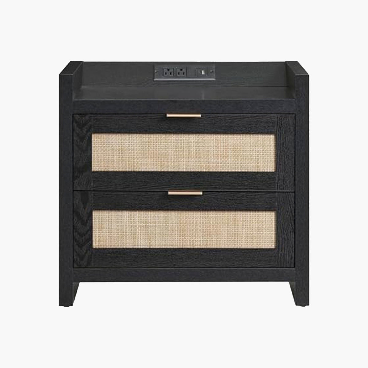 Savanna Black Nightstand with Drawer