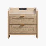 Savanna 2-Drawer Nightstands with Charging Station