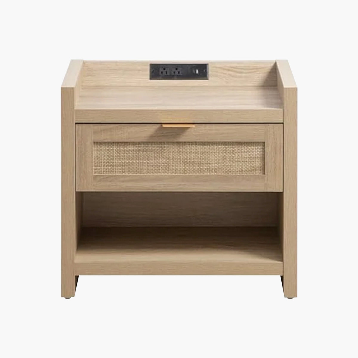 Savanna Rattan Nightstand with Drawer