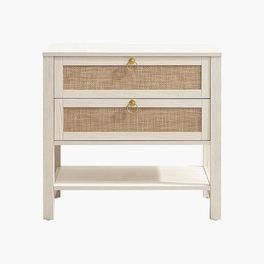 Terra White Nightstand, 25.6Inch Height