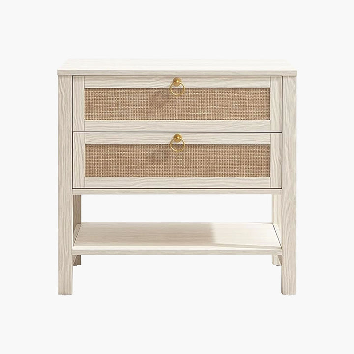Terra White Nightstand, 25.6Inch Height