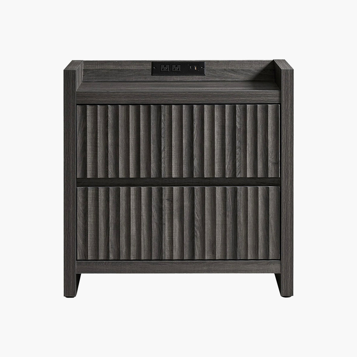 Prelude Nightstand with Charging Station, Set of 2
