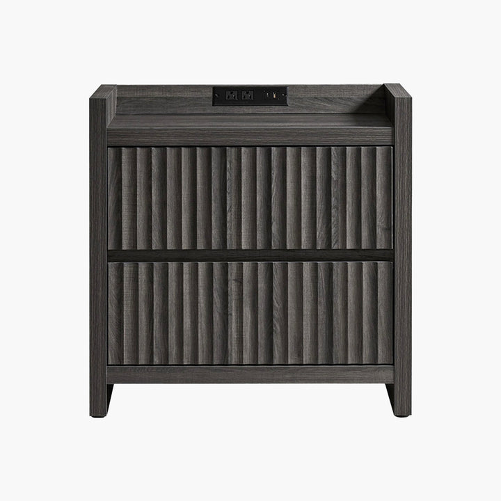 Prelude Nightstand with Charging Station, Set of 2