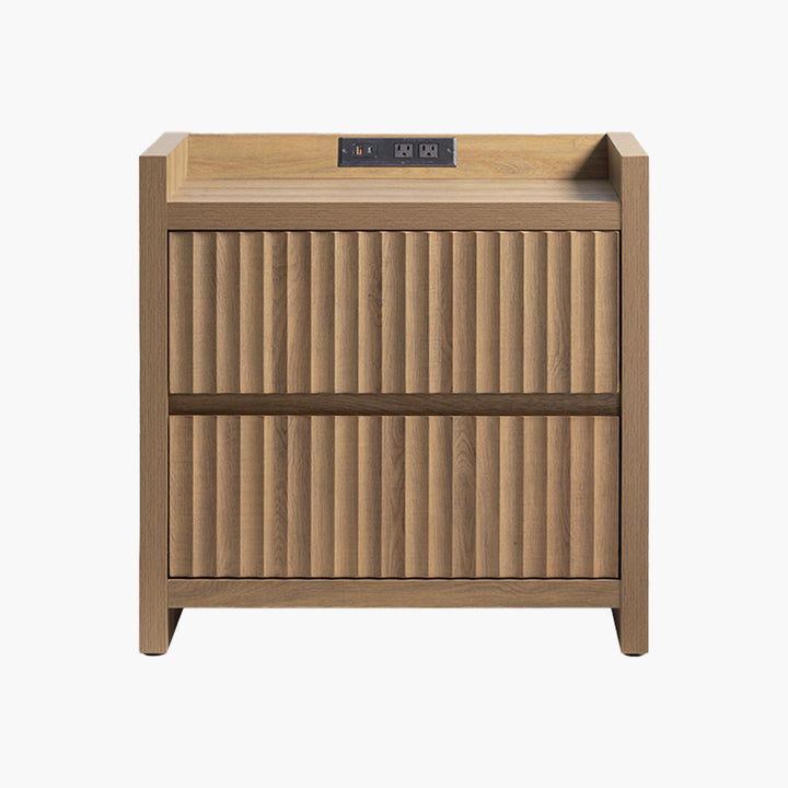 Prelude Nightstand with Charging Station, Set of 2
