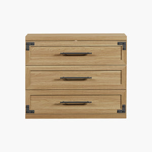 Willow 3-Drawers Nightstands Set, 31.3 Inch Wide