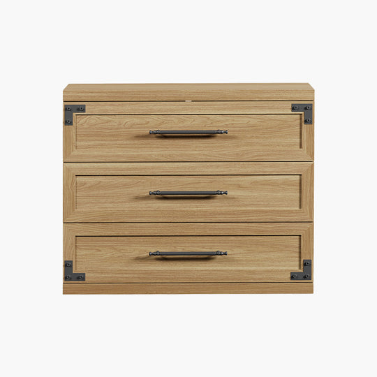 Willow Tall 3-Drawer Nightstand for Bedroom