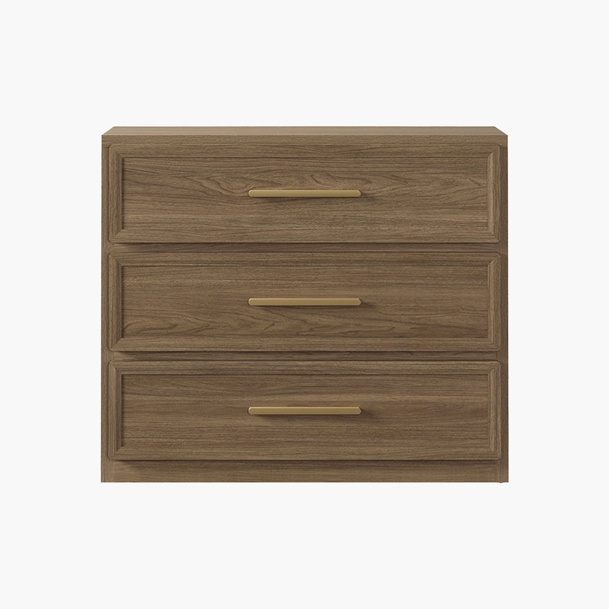 Crescent Nightstand, 3 Drawers