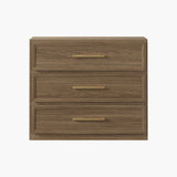 Crescent 3-Drawer Nightstand for Bedroom