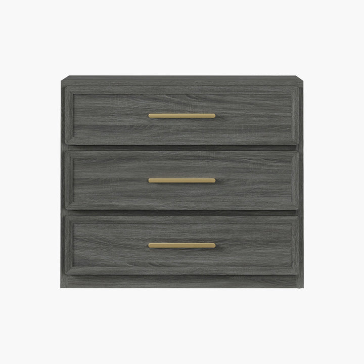 Crescent Nightstand, 3 Drawers
