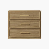 Crescent 31.3Inch Wide Nightstand with 3 Drawers
