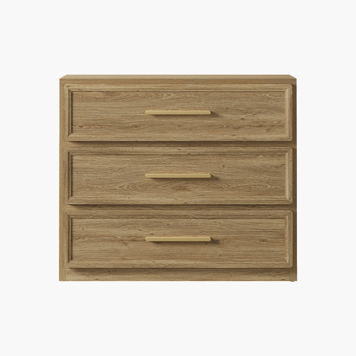 Crescent Nightstand, 3 Drawers