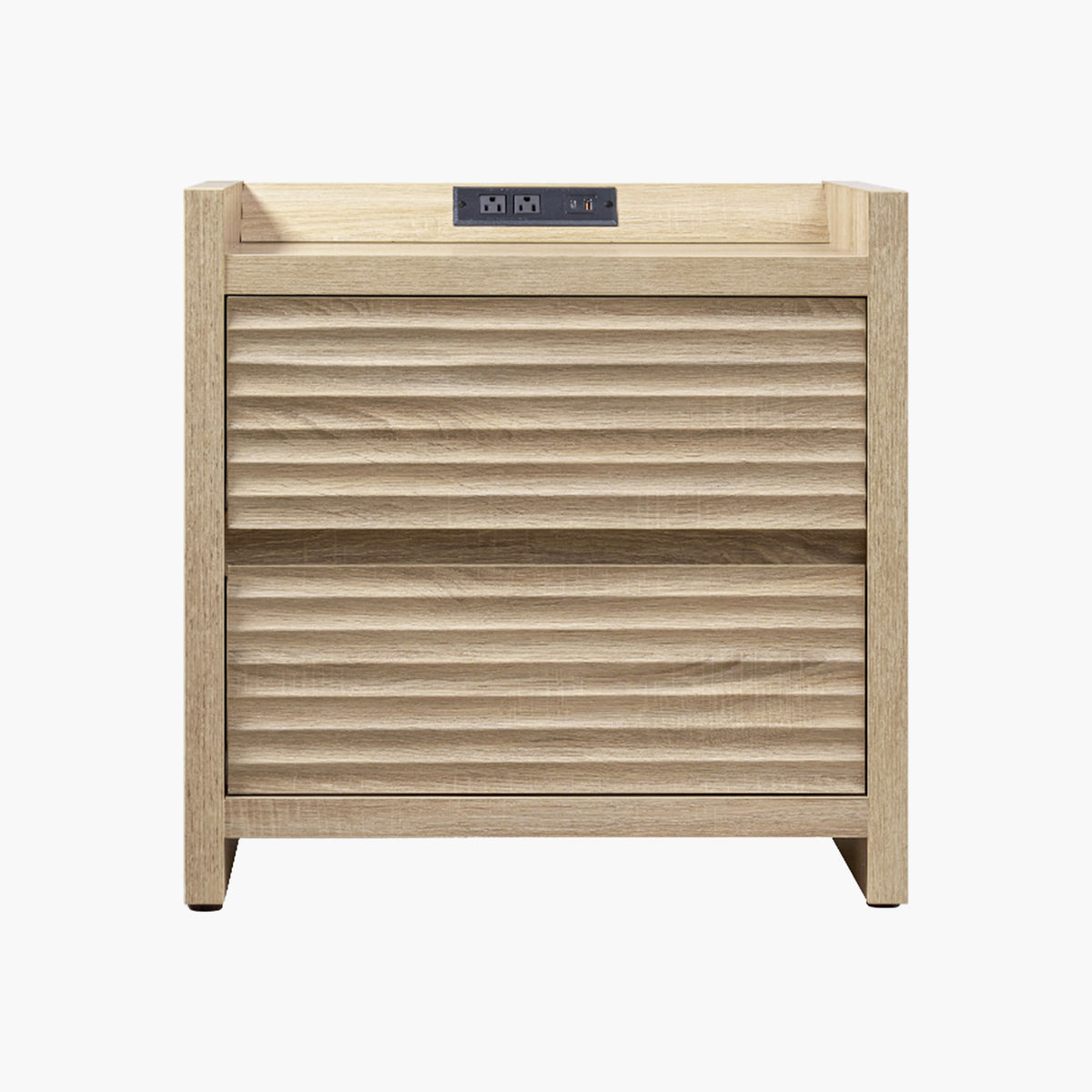 Prelude 2-Drawer Nightstand, Charging Station