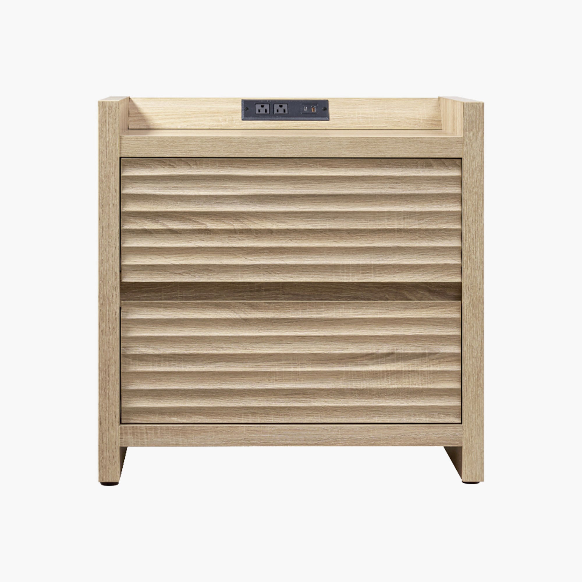 Prelude 2-Drawer Nightstand, Charging Station