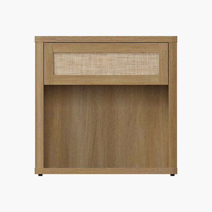 Zura Rattan Nightstand with Drawer