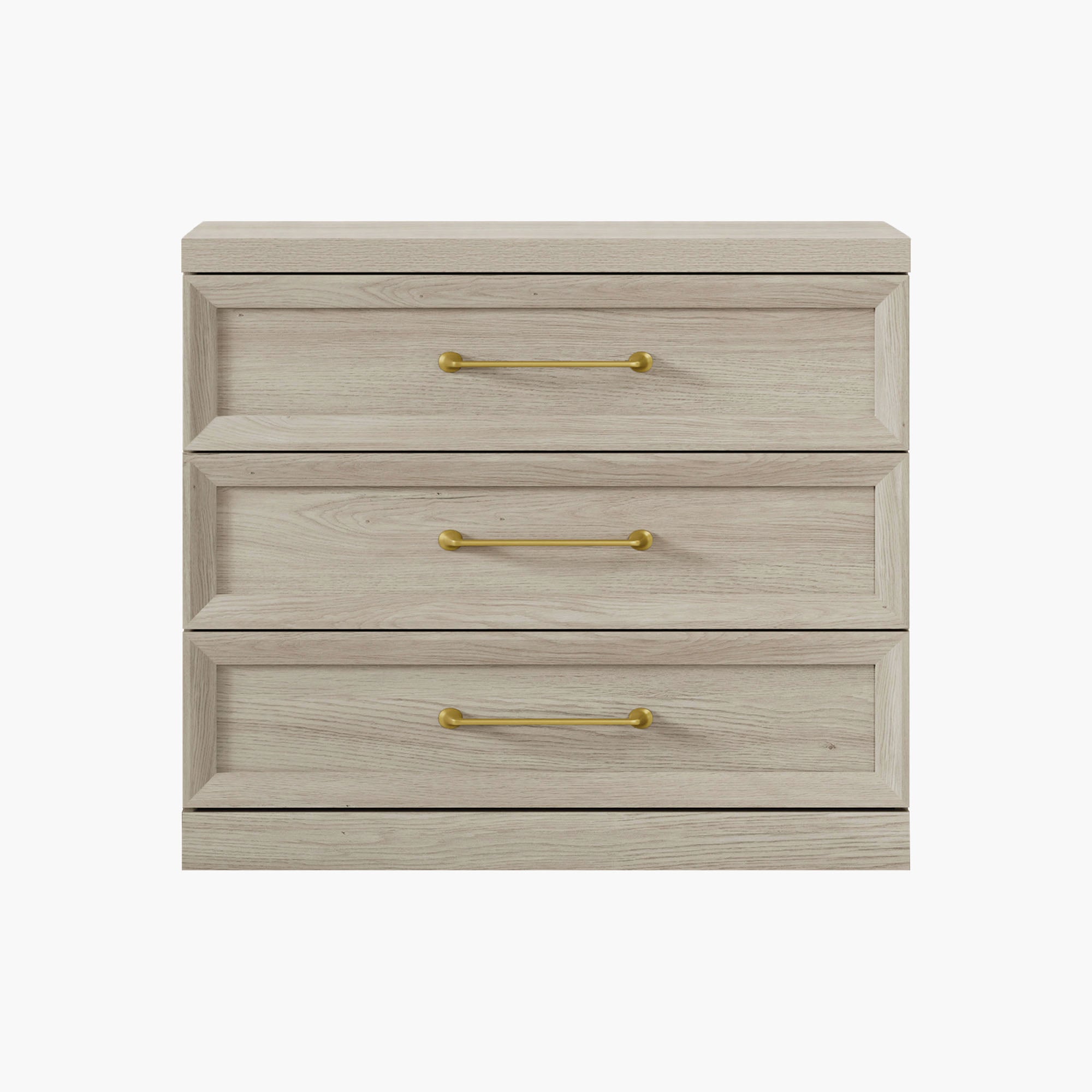Helio Modern Nightstand with 3 Drawers, 30'' Wide