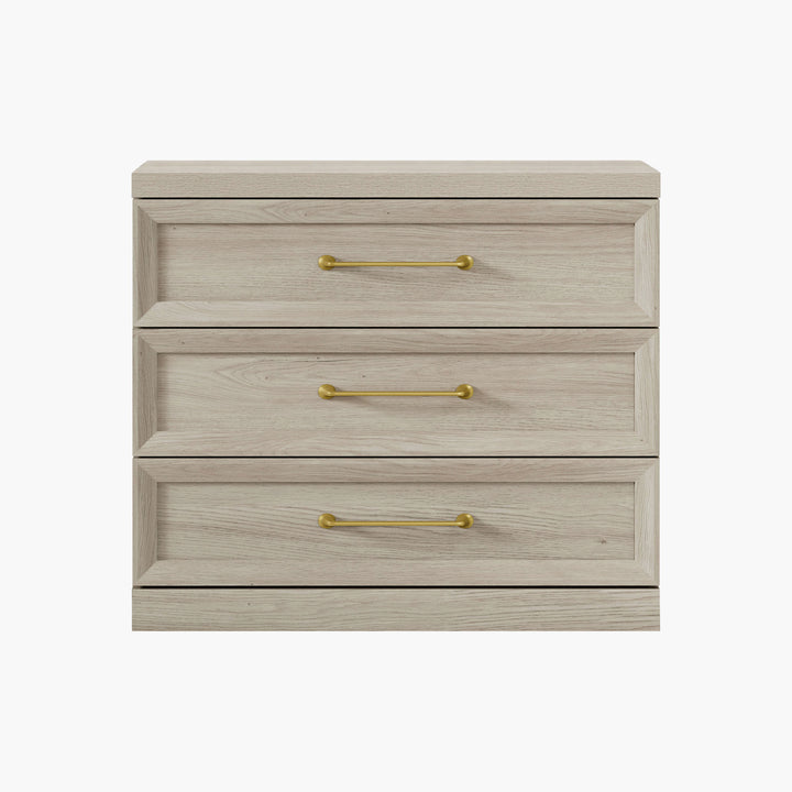 Helio 3-Drawer Nightstand, Bedroom Storage