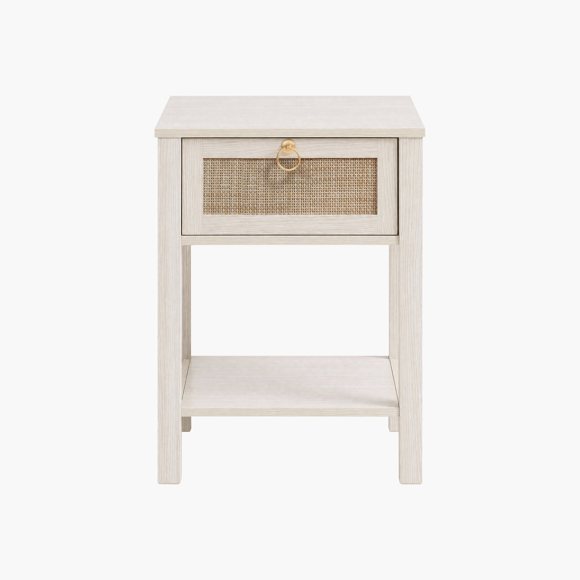 Terra Black Rattan Nightstand
