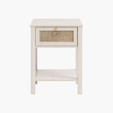 Terra Black Rattan Nightstand