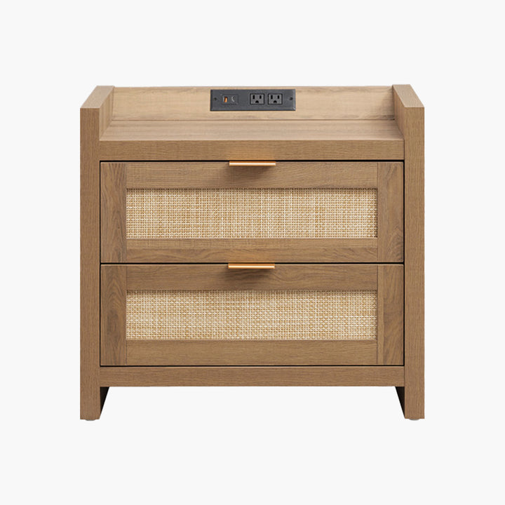 Savanna Black Nightstand with Drawer
