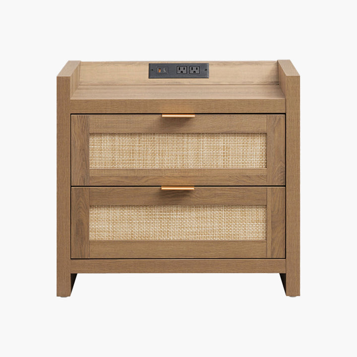 Savanna 2-Drawer Nightstand with Drawer