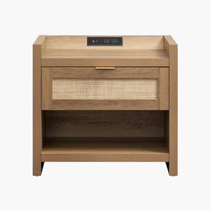 Savanna Rattan Nightstand with Drawer