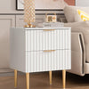 Opus Black Nightstands - Sicotas