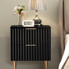 Opus Black Nightstands - Sicotas