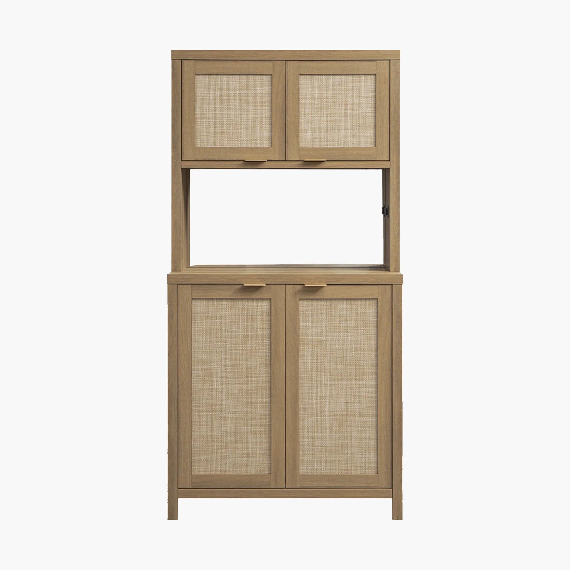 Savanna Pantry Cabinet,Rattan Door