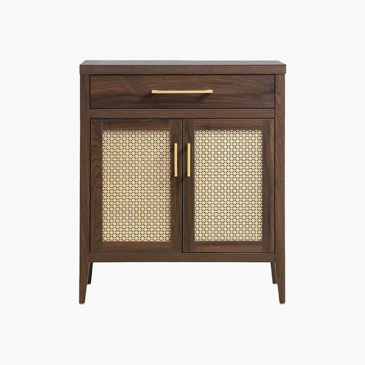 Andy Sideboard, Golden Mesh Door - 1  Piece - Espresso Brown