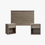 Stria 6-Drawer Dresser and Cas Nightstand Set