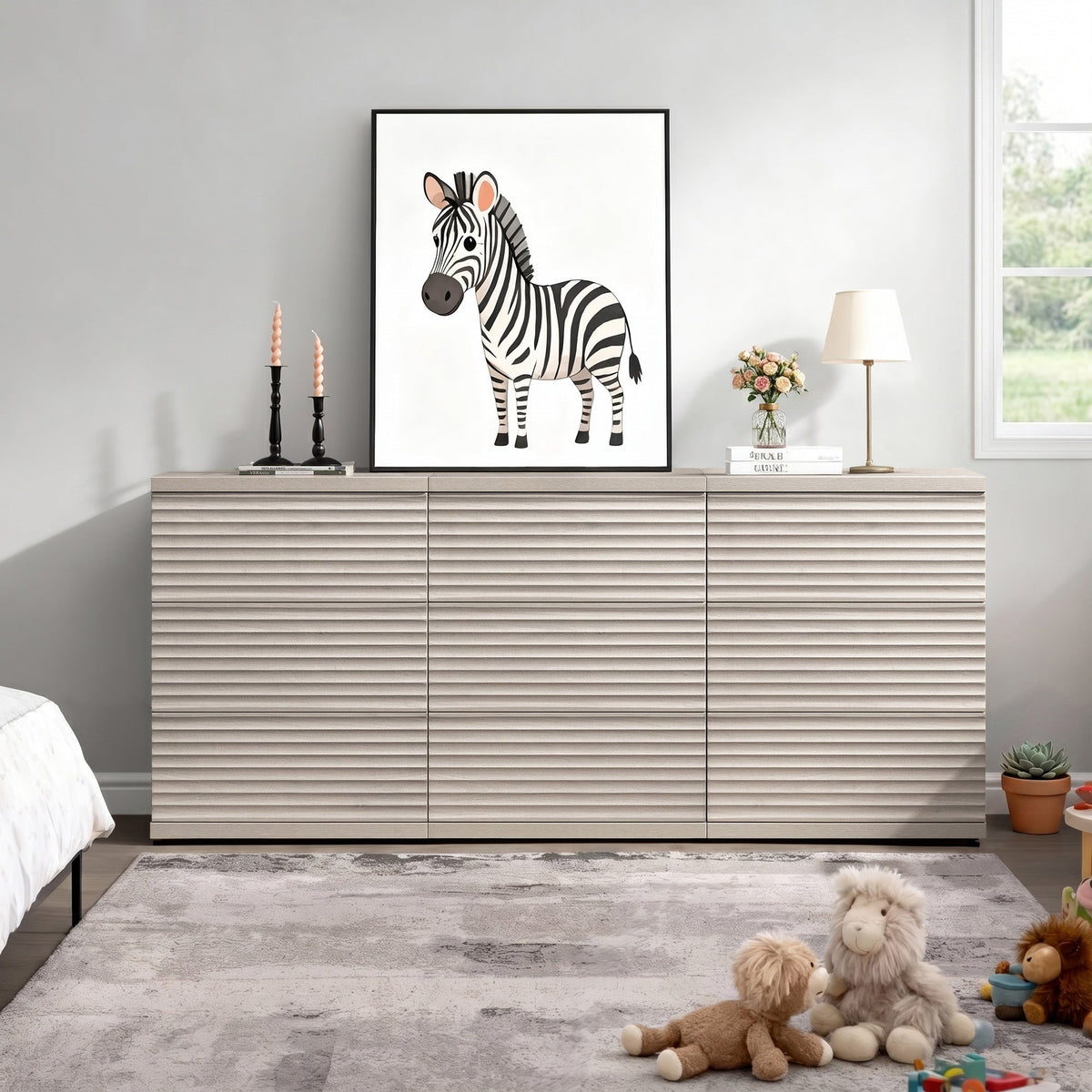 Stria Modular 6-Drawer Dresser with Storage