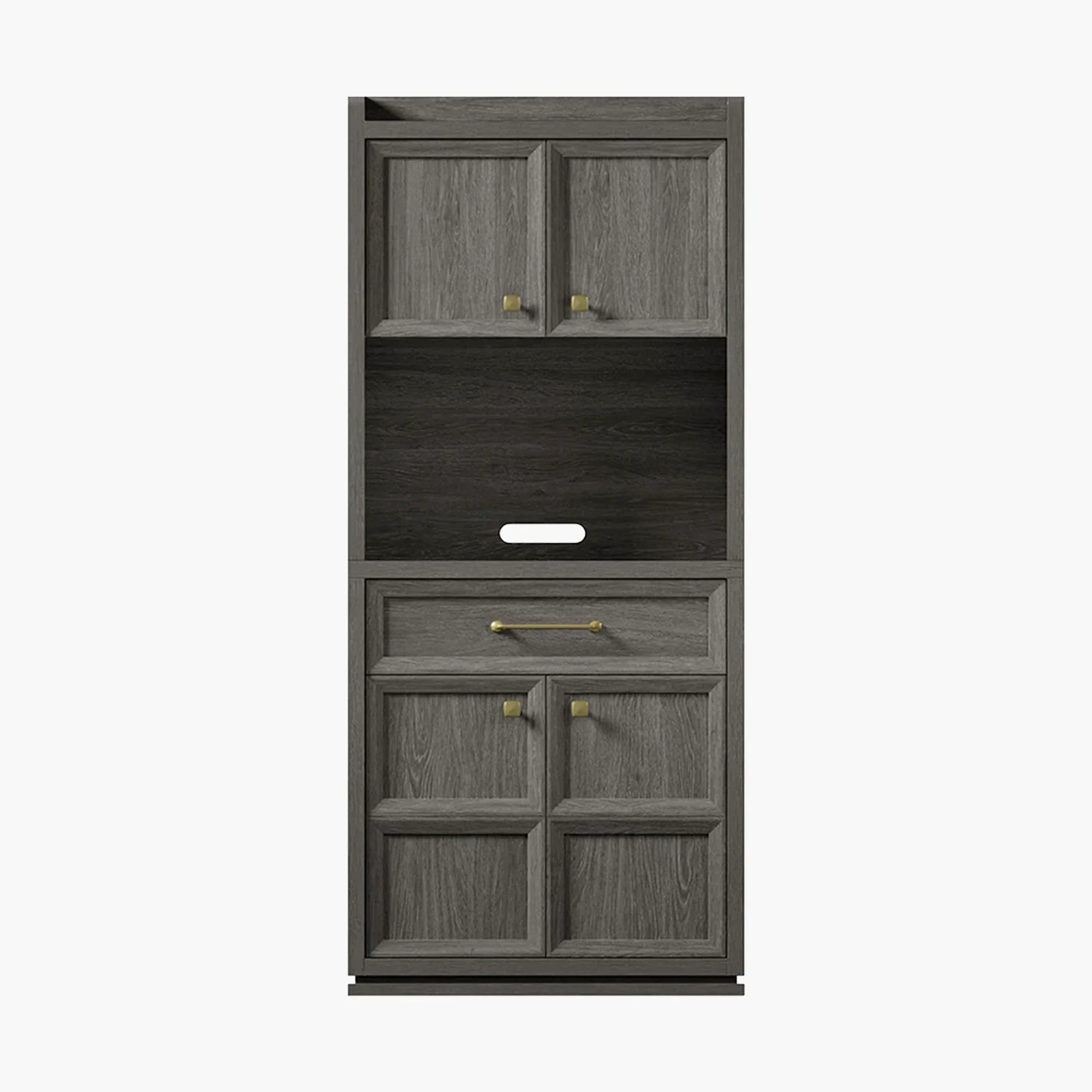 Helio Black Pantry Cabinet