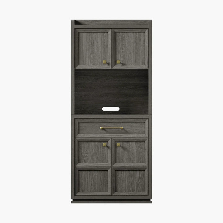 Helio Black Pantry Cabinet