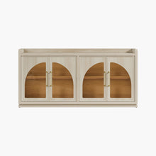 Helio Glass-Door Buffet Cabinet with Lights
