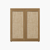 Zura 2-Door Buffet Cabinet, Large Storage - Amber Oak - 1 Piece