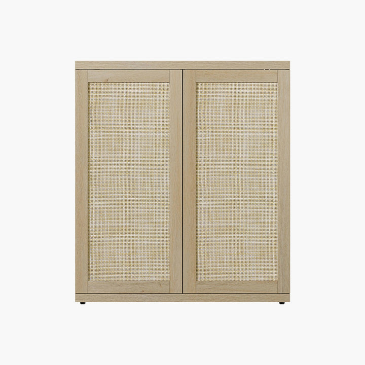 Zura Rattan Sideboard, 2 Doors - Sand Oak - 1 Piece