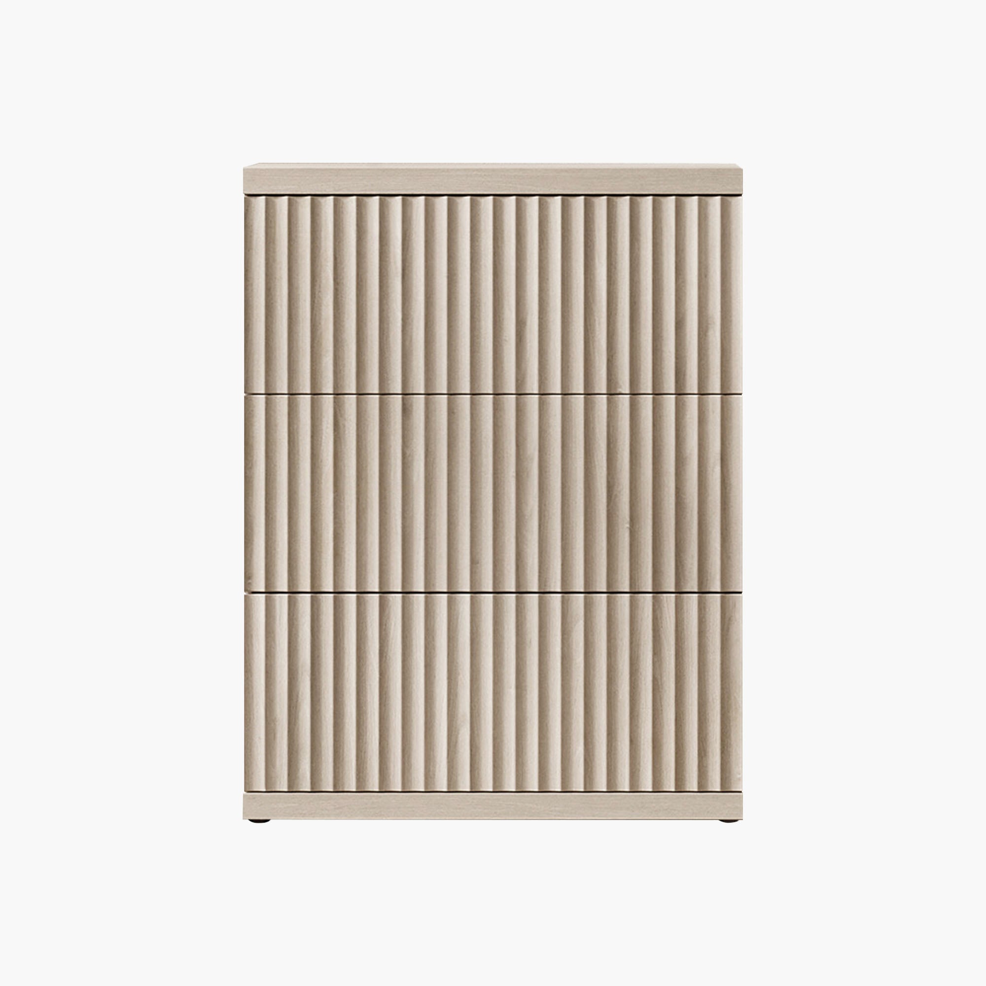 Stria 3-Drawer Sideboard, Fluted Style