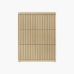 Stria Fluted Sideboard Cabinet with Storage, 3 Drawers